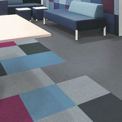 Modułowe płytki dywanowe z włókna nylonowego Komercyjne podłogi dywanowe