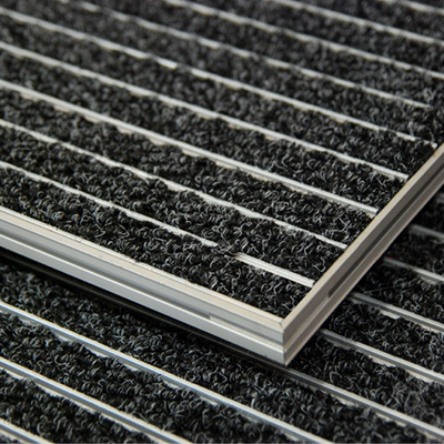 Aluminiowe maty wejściowe z anodyzowanego szyny wpuszczone w ramę o grubości 1,5 mm