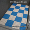 Niebiesko-biała sauna do sauny Antypoślizgowa mata podłogowa do łazienki 20 CM